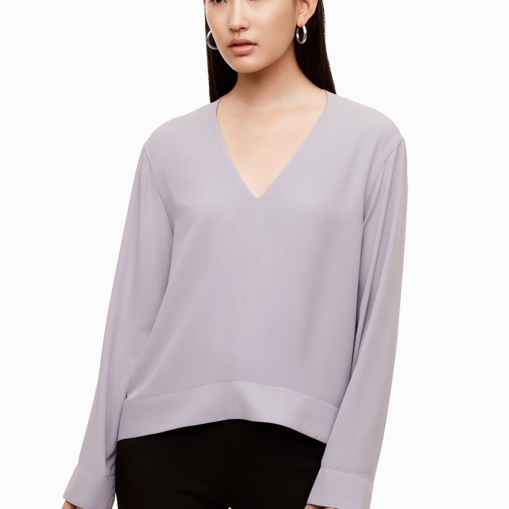 NWT Babaton Burnham blouse in Lavender